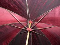Vintage Hand Carved Handled Umbrella With Burgundy Canopy & Tassel (2 of 13) Vintage Hand Carved Handled Umbrella With Burgundy Canopy & Tassel (2 of 13)
