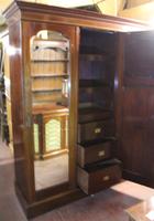 1900s Large 3 Door Mahogany Mirrored Wardrobe with Inlay. Good Interior (4 of 5) 1900s Large 3 Door Mahogany Mirrored Wardrobe with Inlay. Good Interior (4 of 5)