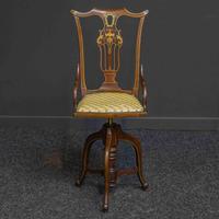 Edwardian Ladies Mahogany Revolving Chair Edwardian Ladies Mahogany Revolving Chair