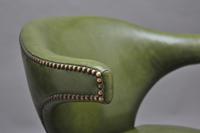 19th Century mahogany & green leather desk chair (9 of 11) 19th Century mahogany & green leather desk chair (9 of 11)