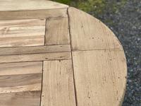 Large Round French Bleached Oak Farmhouse Table with Extensions (17 of 38) Large Round French Bleached Oak Farmhouse Table with Extensions (17 of 38)