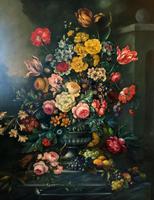 Dutch 18thc Manner RARE Huge Pair Vintage Fruit Floral Still Life Oil Paintings (20 of 23) Dutch 18thc Manner RARE Huge Pair Vintage Fruit Floral Still Life Oil Paintings (20 of 23)