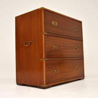 Antique Military Campaign Style Mahogany Chest of Drawers (9 of 10) Antique Military Campaign Style Mahogany Chest of Drawers (9 of 10)