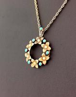 Antique Art Nouveau 15ct Gold Floral Pendant, Pearl & Turquoise, 9ct Gold Necklace (7 of 12) Antique Art Nouveau 15ct Gold Floral Pendant, Pearl & Turquoise, 9ct Gold Necklace (7 of 12)