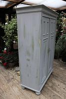 Fabulous Old Pine & Grey Painted Wardrobe / Hall / Kitchen Cupboard - We Deliver! (4 of 12) Fabulous Old Pine & Grey Painted Wardrobe / Hall / Kitchen Cupboard - We Deliver! (4 of 12)