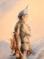 Early Victorian Watercolour of a Scottish Gillie (3 of 8) Early Victorian Watercolour of a Scottish Gillie (3 of 8)