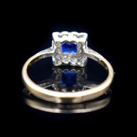 Art Deco Blue Spinel and Clear Spinel 9ct Gold Square Cluster Ring (3 of 9) Art Deco Blue Spinel and Clear Spinel 9ct Gold Square Cluster Ring (3 of 9)