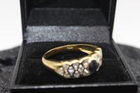 18ct Gold, Diamond & Sapphire Ring, size U, weighing 4.6g (3 of 8) 18ct Gold, Diamond & Sapphire Ring, size U, weighing 4.6g (3 of 8)