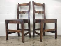 Pair of Antique Oak Bar Back Farmhouse Chairs (12 of 14) Pair of Antique Oak Bar Back Farmhouse Chairs (12 of 14)