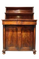 William IV / Early Victorian Mahogany Chiffonier with Two-Tier Superstructure, c.1840