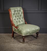 Victorian Walnut Slipper Chair (1 of 6)