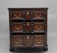 Mid 18th Century oak moulded front chest of drawers (10 of 10) Mid 18th Century oak moulded front chest of drawers (10 of 10)