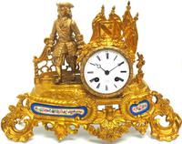 Antique 8 Day Ormolu Mantel Clock Sevres Cavalier Explorer French Mantle Clock (3 of 6) Antique 8 Day Ormolu Mantel Clock Sevres Cavalier Explorer French Mantle Clock (3 of 6)
