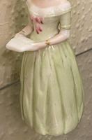 Rare Royal Worcester Porcelain CANDLE-SNUFFER – ‘Jenny Lind’ (Diffidence) in green, 1892 (3 of 4) Rare Royal Worcester Porcelain CANDLE-SNUFFER – ‘Jenny Lind’ (Diffidence) in green, 1892 (3 of 4)