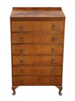 Retro 6 drawer figured walnut chest of drawers c.1930 (2 of 8) Retro 6 drawer figured walnut chest of drawers c.1930 (2 of 8)