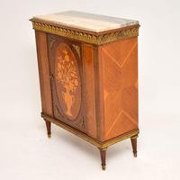 Antique French Inlaid Marquetry Marble Top Cabinet (2 of 9) Antique French Inlaid Marquetry Marble Top Cabinet (2 of 9)