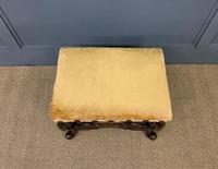Carolean Style Upholstered Walnut Stool (5 of 6) Carolean Style Upholstered Walnut Stool (5 of 6)