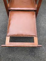 Arts & Crafts Oak & Leather Reclining Armchair (5 of 10) Arts & Crafts Oak & Leather Reclining Armchair (5 of 10)