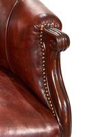 Fine Mahogany & Leather Library Chair, in the Manner of Gillows (4 of 5) Fine Mahogany & Leather Library Chair, in the Manner of Gillows (4 of 5)