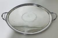 Large Antique Georgian 18th Century Solid Sterling Silver Twin Handled Tray (9 of 15) Large Antique Georgian 18th Century Solid Sterling Silver Twin Handled Tray (9 of 15)