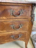 French 19th Century Kingwood Commode with Marble Top (2 of 6) French 19th Century Kingwood Commode with Marble Top (2 of 6)