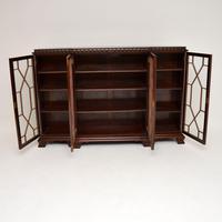Antique Mahogany Chippendale Style Breakfront Dwarf Bookcase (3 of 11) Antique Mahogany Chippendale Style Breakfront Dwarf Bookcase (3 of 11)