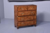 Burr Walnut Victorian Campaign Chest of Drawers (2 of 10) Burr Walnut Victorian Campaign Chest of Drawers (2 of 10)