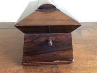 Large Rosewood William IV Sarcophagus Style English Tea Caddy (5 of 6) Large Rosewood William IV Sarcophagus Style English Tea Caddy (5 of 6)