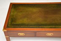 Antique Military Campaign Style Mahogany Leather Top Coffee Table (6 of 10) Antique Military Campaign Style Mahogany Leather Top Coffee Table (6 of 10)