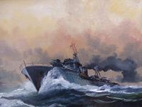 Oil on Board Battle on the Ocean Wave Listed Artist Dion Pears (11 of 12) Oil on Board Battle on the Ocean Wave Listed Artist Dion Pears (11 of 12)