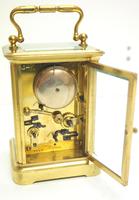 Good Antique French 8-day Carriage Clock Bevelled Case with Bell Alarm Feature (10 of 13) Good Antique French 8-day Carriage Clock Bevelled Case with Bell Alarm Feature (10 of 13)