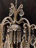 One Light Small Antique Italian Beaded Chandelier (3 of 11) One Light Small Antique Italian Beaded Chandelier (3 of 11)
