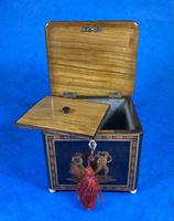 Mid Victorian Sorento Ware Inlaid Single Tea Caddy (5 of 7) Mid Victorian Sorento Ware Inlaid Single Tea Caddy (5 of 7)