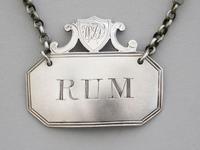 George III Silver Wine Label 'Rum' by Henry Chawner, London 1794 (3 of 7) George III Silver Wine Label 'Rum' by Henry Chawner, London 1794 (3 of 7)