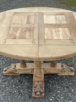 Large Round French Bleached Oak Farmhouse Table with Extensions (24 of 38) Large Round French Bleached Oak Farmhouse Table with Extensions (24 of 38)