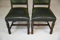 Pair of Jaycee Leather Oak Dining Chairs (2 of 5) Pair of Jaycee Leather Oak Dining Chairs (2 of 5)