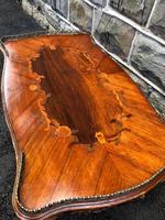 Antique Inlaid Rosewood & Polychrome Painted Coffee Table (3 of 9) Antique Inlaid Rosewood & Polychrome Painted Coffee Table (3 of 9)