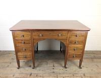 Antique Edwardian Inlaid Mahogany Desk (4 of 12) Antique Edwardian Inlaid Mahogany Desk (4 of 12)
