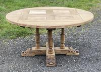 Large Round French Bleached Oak Farmhouse Table with Extensions (2 of 38) Large Round French Bleached Oak Farmhouse Table with Extensions (2 of 38)