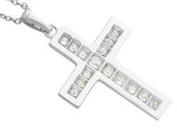 0.72ct Diamond & 18ct White Gold Cross Pendant (5 of 10) 0.72ct Diamond & 18ct White Gold Cross Pendant (5 of 10)