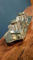 Antique Art Nouveau Brass Double Inkstand (4 of 7) Antique Art Nouveau Brass Double Inkstand (4 of 7)