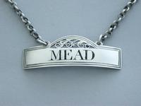 Rare George III Silver Wine Label 'Mead' (3 of 9) Rare George III Silver Wine Label 'Mead' (3 of 9)