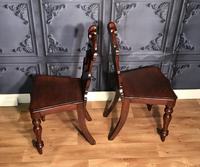 Pair of Victorian Mahogany Hall Chairs 318 (3 of 14) Pair of Victorian Mahogany Hall Chairs 318 (3 of 14)