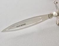 Silver & Mother of Pearl Sword Shaped Bookmark by William Henry Collins, Birmingham 1937 (6 of 6) Silver & Mother of Pearl Sword Shaped Bookmark by William Henry Collins, Birmingham 1937 (6 of 6)