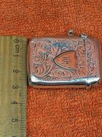 Antique Sterling Silver Hallmarked Vesta 9ct Gold Cartouche 1911, Smith & Bartlam (8 of 9) Antique Sterling Silver Hallmarked Vesta 9ct Gold Cartouche 1911, Smith & Bartlam (8 of 9)