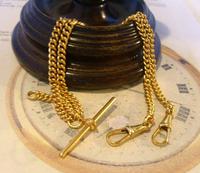 Vintage Pocket Watch Chain 1970 12ct Gold Plated Curb Link Albert With T Bar (2 of 10) Vintage Pocket Watch Chain 1970 12ct Gold Plated Curb Link Albert With T Bar (2 of 10)