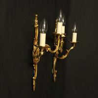 French Pair Of Gilded Bronze Antique Wall Lights (8 of 10) French Pair Of Gilded Bronze Antique Wall Lights (8 of 10)