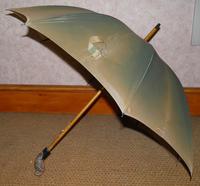 Vintage Sage Green Nylon Umbrella by LAWTEX With Hand Carved Wooden Owl Handle (4 of 12) Vintage Sage Green Nylon Umbrella by LAWTEX With Hand Carved Wooden Owl Handle (4 of 12)