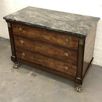 Lions paw French Empire marble top chest of drawers (7 of 10) Lions paw French Empire marble top chest of drawers (7 of 10)