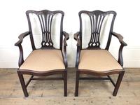 Pair of 19th Century Chippendale Style Armchairs (2 of 11) Pair of 19th Century Chippendale Style Armchairs (2 of 11)